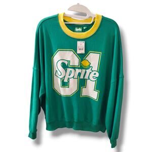 Sprite 61 Sweatshirt Women’s XL Green Crew Neck Casual Wear Leisurewear